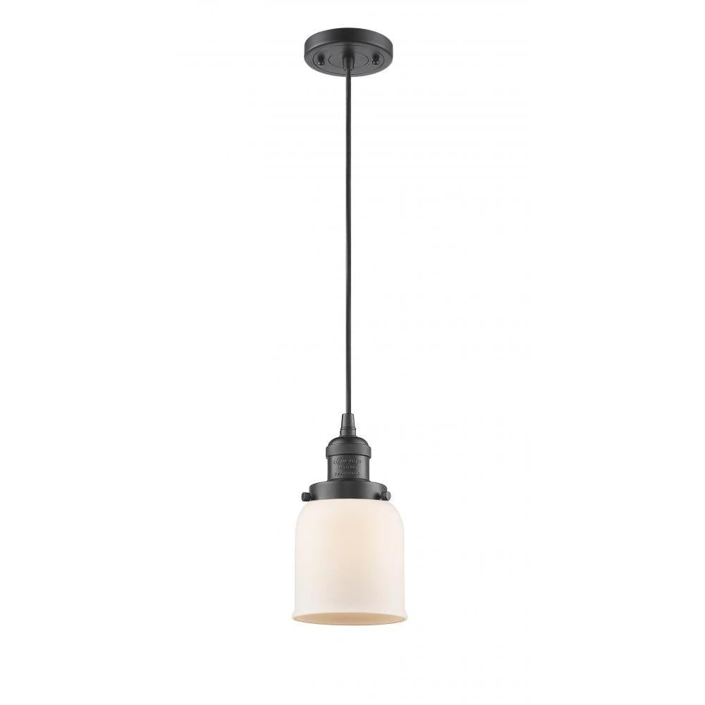 Bell - 1 Light - 5 inch - Oil Rubbed Bronze - Cord hung - Mini Pendant