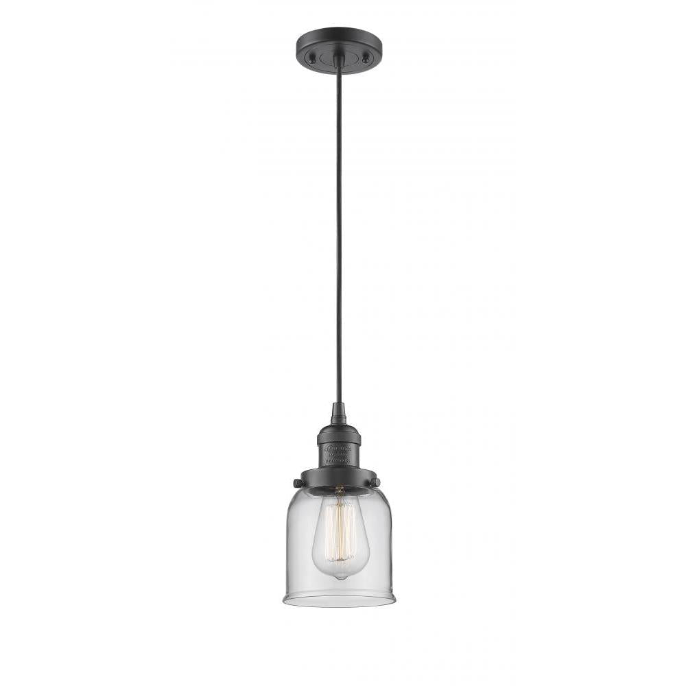 Bell - 1 Light - 5 inch - Oil Rubbed Bronze - Cord hung - Mini Pendant
