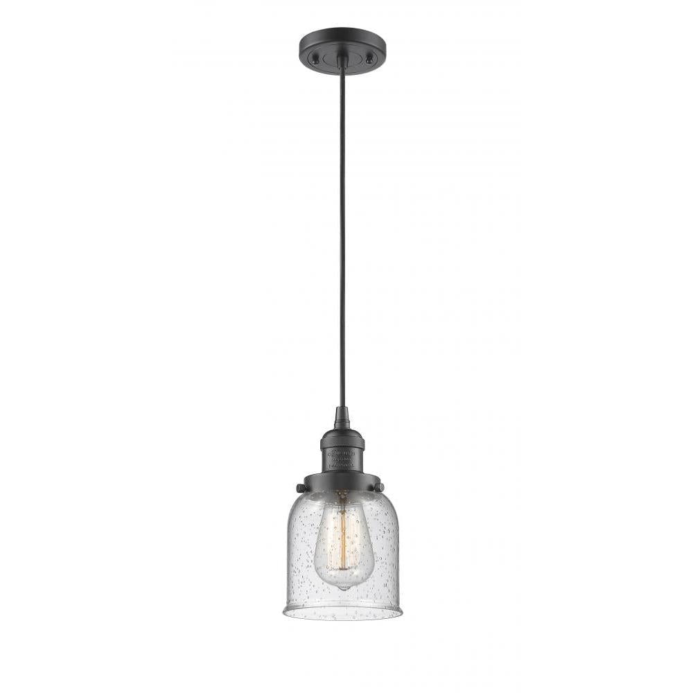 Bell - 1 Light - 5 inch - Oil Rubbed Bronze - Cord hung - Mini Pendant