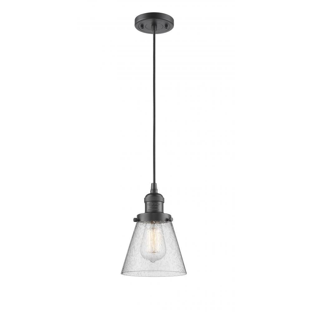 Cone - 1 Light - 6 inch - Oil Rubbed Bronze - Cord hung - Mini Pendant