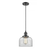 Bell - 1 Light - 8 inch - Oil Rubbed Bronze - Cord hung - Mini Pendant
