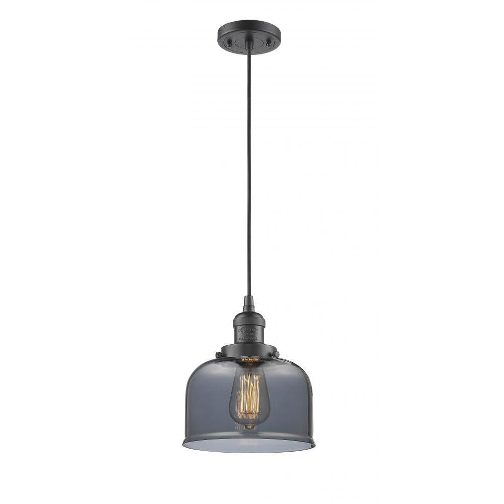 Bell - 1 Light - 8 inch - Oil Rubbed Bronze - Cord hung - Mini Pendant