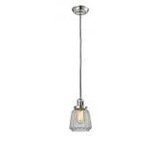 Chatham - 1 Light - 7 inch - Polished Nickel - Cord hung - Mini Pendant