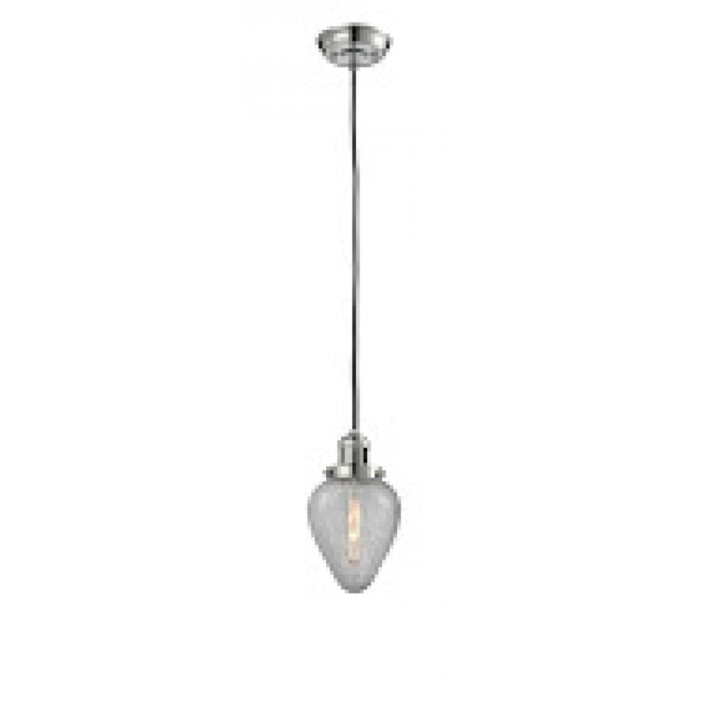 Geneseo - 1 Light - 7 inch - Polished Nickel - Cord hung - Mini Pendant