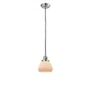 Fulton - 1 Light - 7 inch - Polished Nickel - Cord hung - Mini Pendant