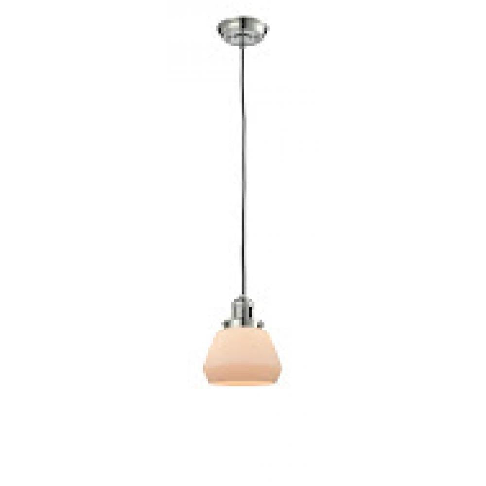 Fulton - 1 Light - 7 inch - Polished Nickel - Cord hung - Mini Pendant