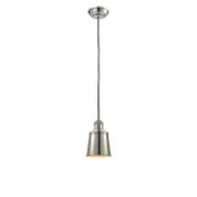 Addison - 1 Light - 5 inch - Polished Nickel - Cord hung - Mini Pendant