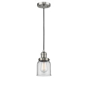 Bell - 1 Light - 5 inch - Brushed Satin Nickel - Cord hung - Mini Pendant