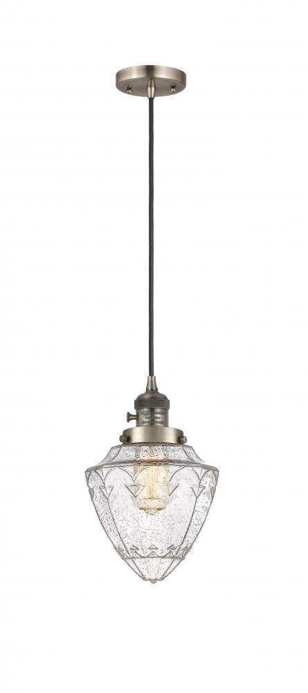 Innovations Lighting BULLET 201CSW-AB-G664-7 Mini Pendant Art Deco - Brass