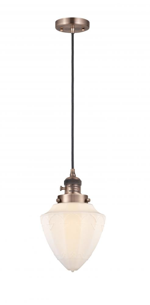 Innovations Lighting BULLET 201CSW-AC-G661-7 Mini Pendant Art Deco - Copper