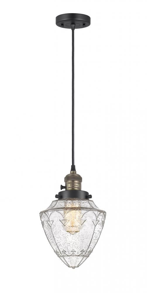 Innovations Lighting BULLET 201CSW-BAB-G664-7-LED Mini Pendant Art Deco - Antique Brass