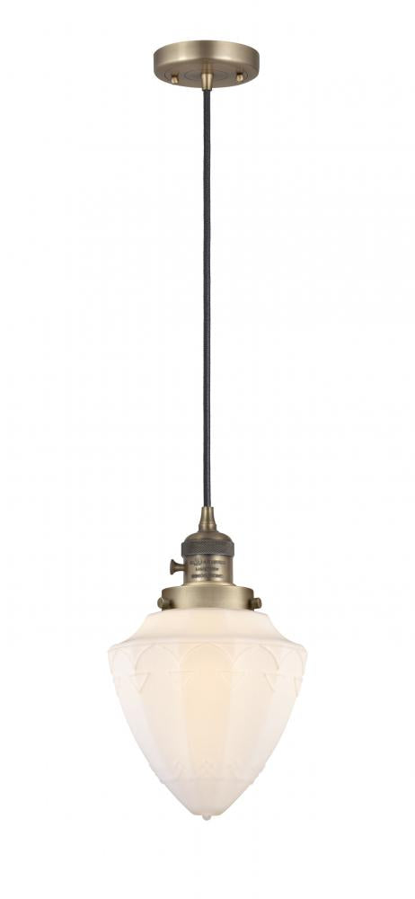 Innovations Lighting BULLET 201CSW-BB-G661-7 Mini Pendant Art Deco - Brass