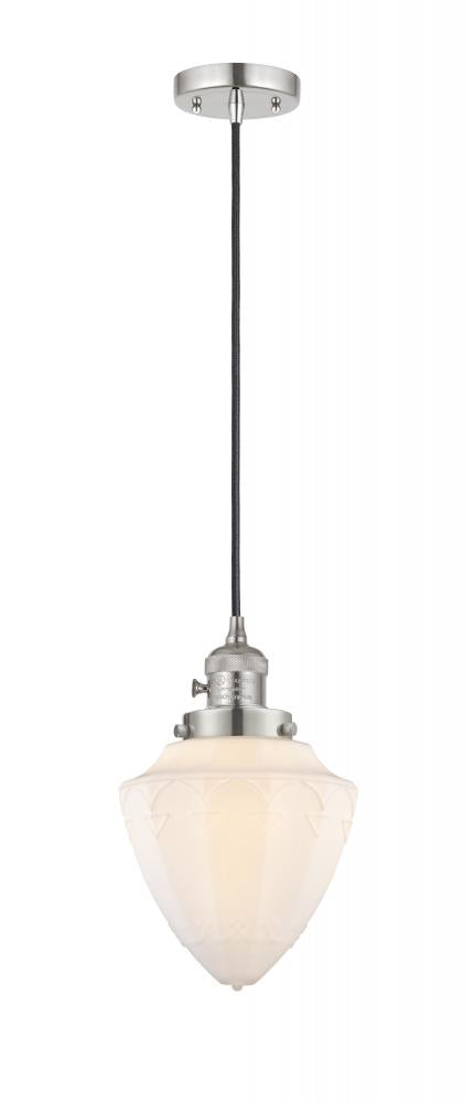 Innovations Lighting BULLET 201CSW-PN-G661-7 Mini Pendant Art Deco - Nickel