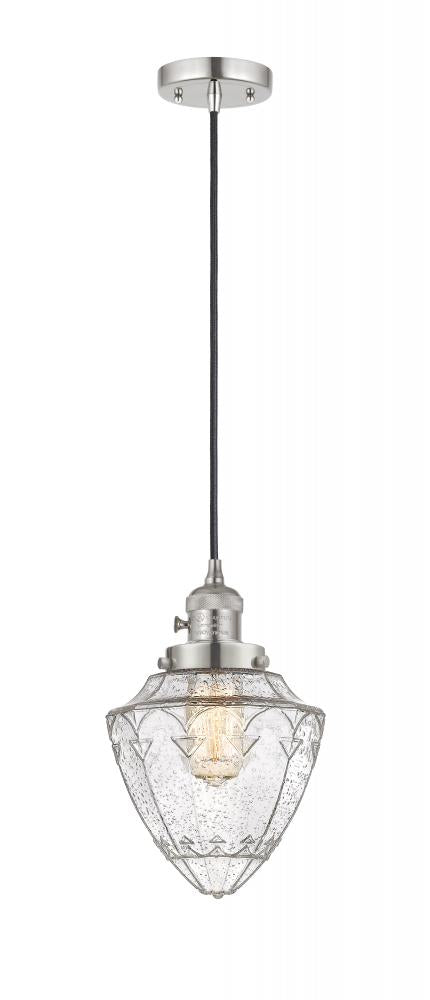 Innovations Lighting BULLET 201CSW-PN-G664-7 Mini Pendant Art Deco - Nickel