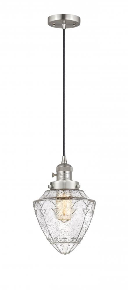 Innovations Lighting BULLET 201CSW-SN-G664-7-LED Mini Pendant Art Deco - Nickel