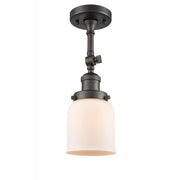 Bell - 1 Light - 5 inch - Oil Rubbed Bronze - Adjustable Semi-Flush Mount
