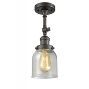 Bell - 1 Light - 5 inch - Oil Rubbed Bronze - Adjustable Semi-Flush Mount