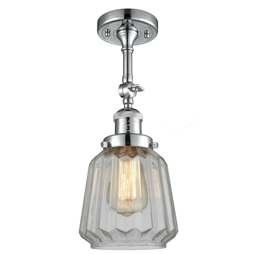 Chatham - 1 Light - 7 inch - Polished Chrome - Adjustable Semi-Flush Mount