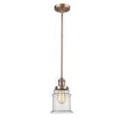 Canton - 1 Light - 7 inch - Antique Copper - Stem Hung - Mini Pendant
