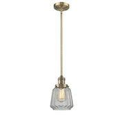 Chatham - 1 Light - 7 inch - Brushed Brass - Stem Hung - Mini Pendant