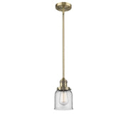 Bell - 1 Light - 5 inch - Brushed Brass - Stem Hung - Mini Pendant