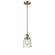 Bell - 1 Light - 5 inch - Brushed Brass - Stem Hung - Mini Pendant