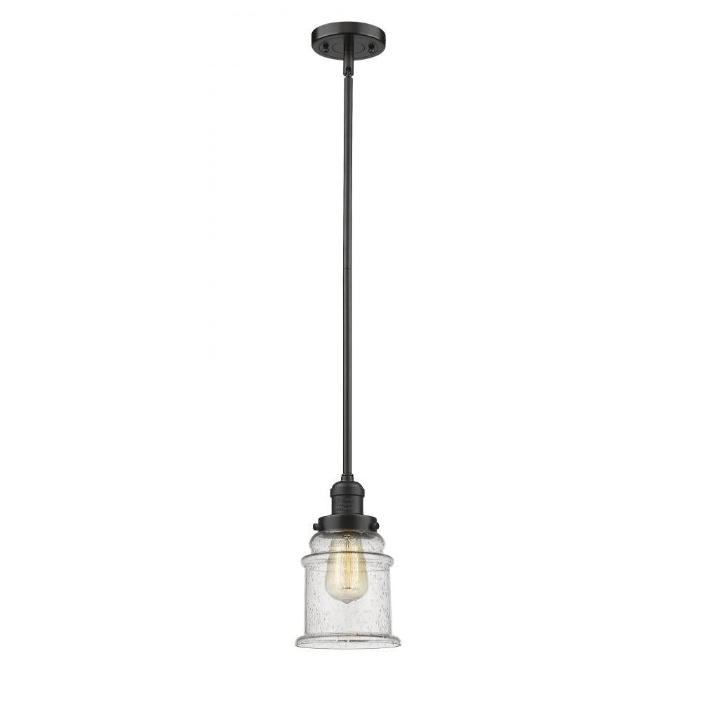Canton - 1 Light - 7 inch - Oil Rubbed Bronze - Stem Hung - Mini Pendant