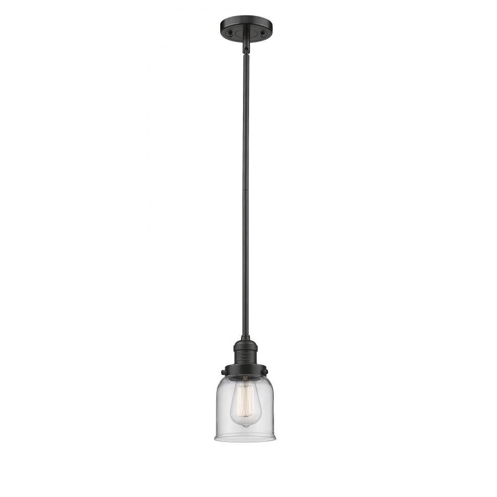 Bell - 1 Light - 5 inch - Oil Rubbed Bronze - Stem Hung - Mini Pendant