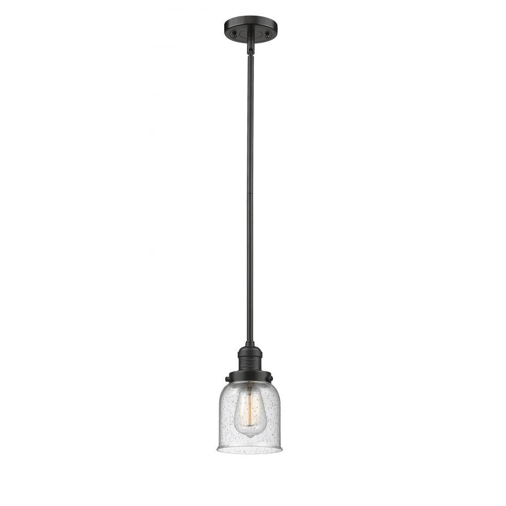 Bell - 1 Light - 5 inch - Oil Rubbed Bronze - Stem Hung - Mini Pendant