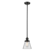 Cone - 1 Light - 6 inch - Oil Rubbed Bronze - Stem Hung - Mini Pendant
