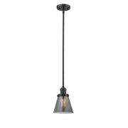 Cone - 1 Light - 6 inch - Oil Rubbed Bronze - Stem Hung - Mini Pendant