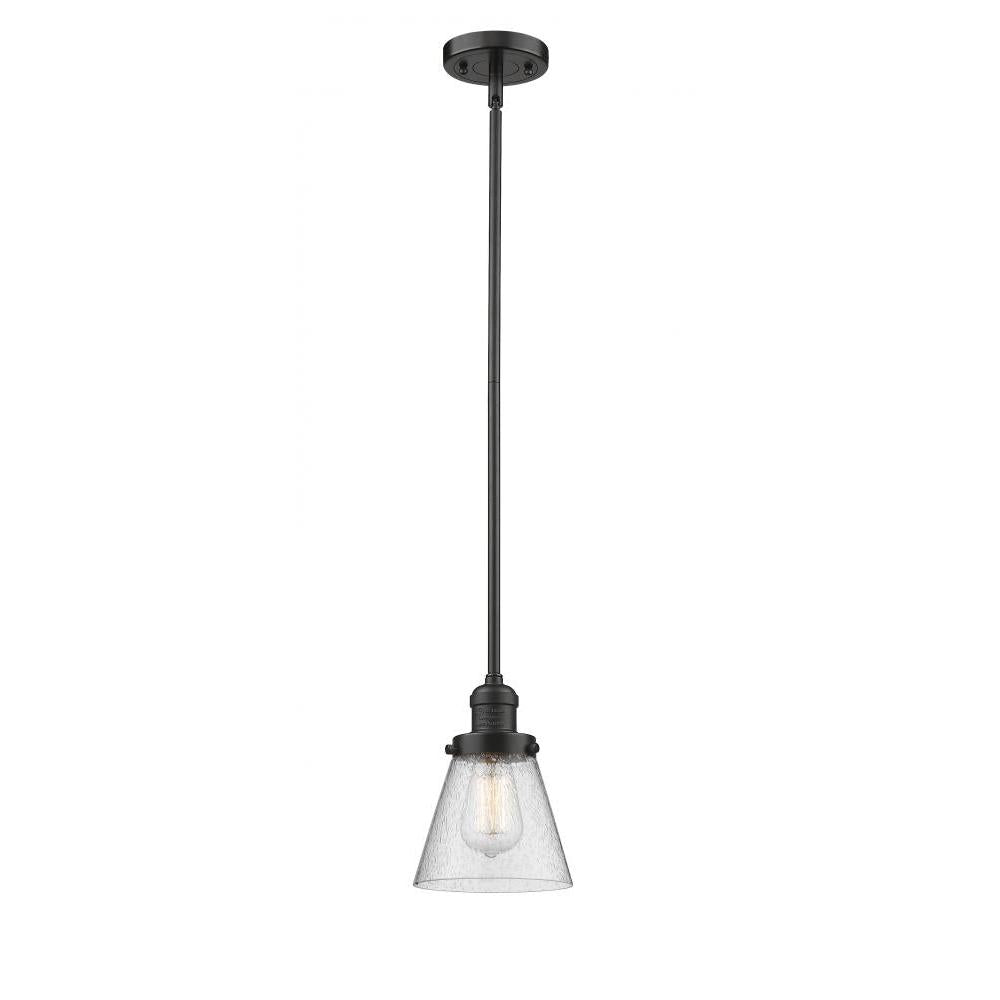 Cone - 1 Light - 6 inch - Oil Rubbed Bronze - Stem Hung - Mini Pendant