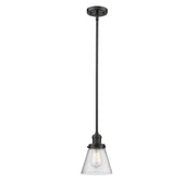Cone - 1 Light - 6 inch - Oil Rubbed Bronze - Stem Hung - Mini Pendant
