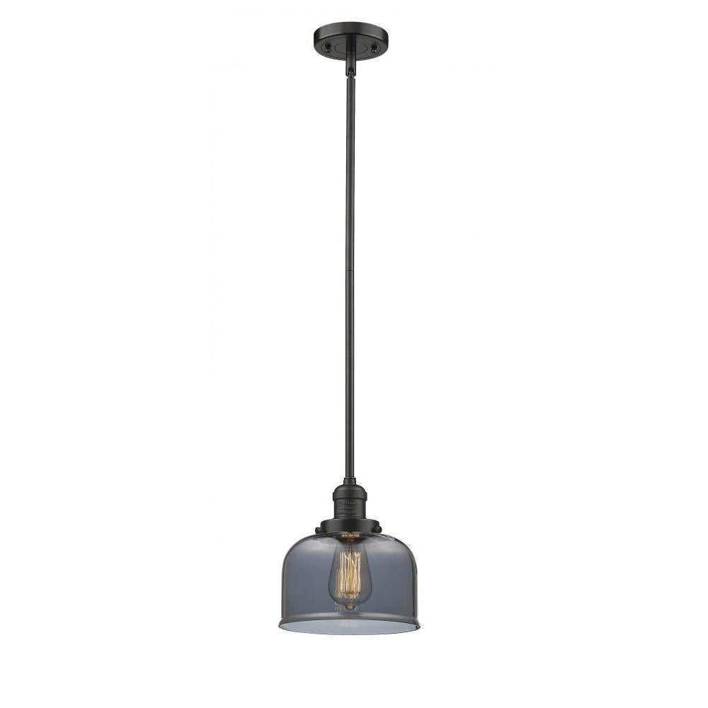 Bell - 1 Light - 8 inch - Oil Rubbed Bronze - Stem Hung - Mini Pendant