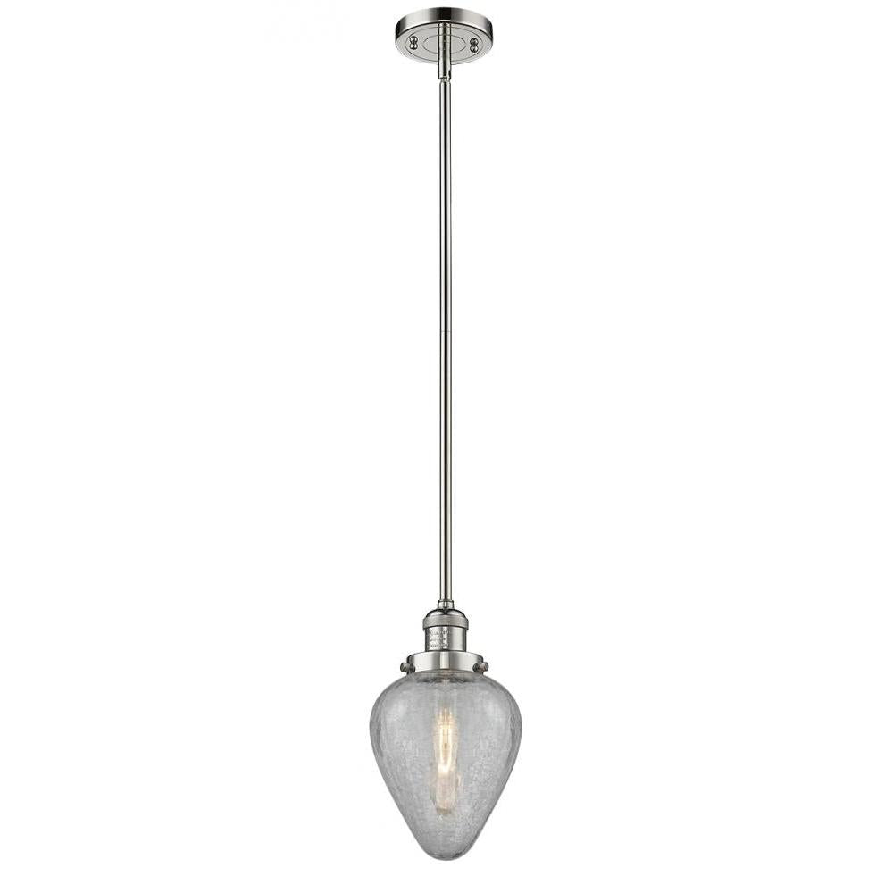 Geneseo - 1 Light - 7 inch - Polished Nickel - Stem Hung - Mini Pendant