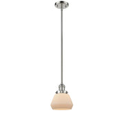 Fulton - 1 Light - 7 inch - Polished Nickel - Stem Hung - Mini Pendant