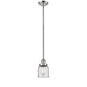 Bell - 1 Light - 5 inch - Polished Nickel - Stem Hung - Mini Pendant
