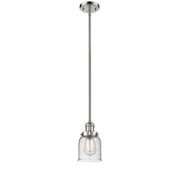 Bell - 1 Light - 5 inch - Polished Nickel - Stem Hung - Mini Pendant