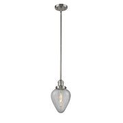 Geneseo - 1 Light - 7 inch - Brushed Satin Nickel - Stem Hung - Mini Pendant