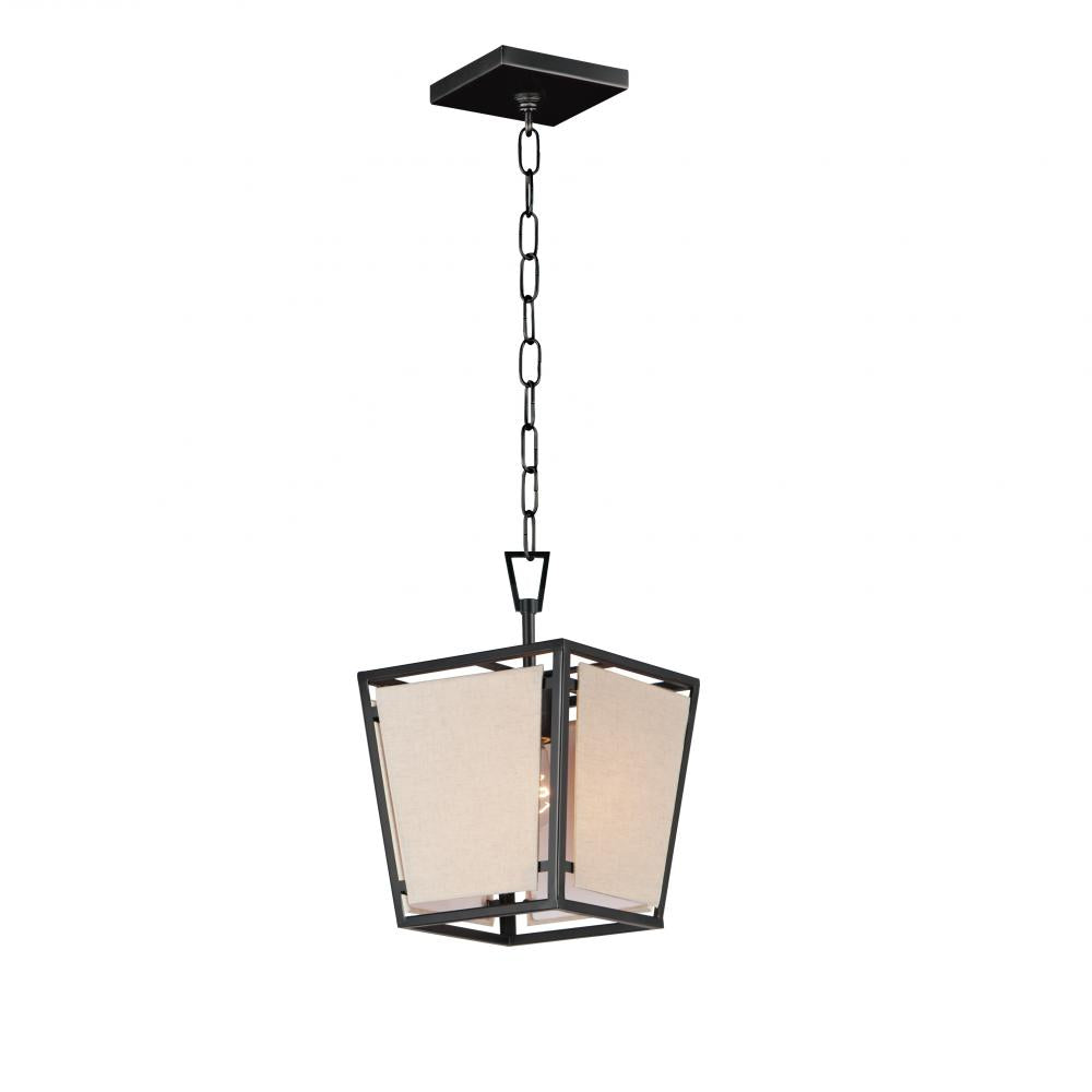 Montauk 9 Inch Semi Flush Mount Light – Black