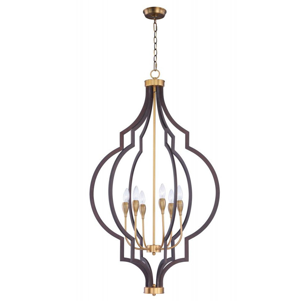 Maxim Lighting CREST 20296OIAB Chandelier Americana - Antique Brass