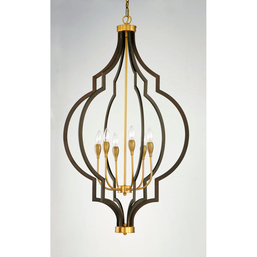 Maxim Lighting CREST 20296OIAB Chandelier Americana - Antique Brass