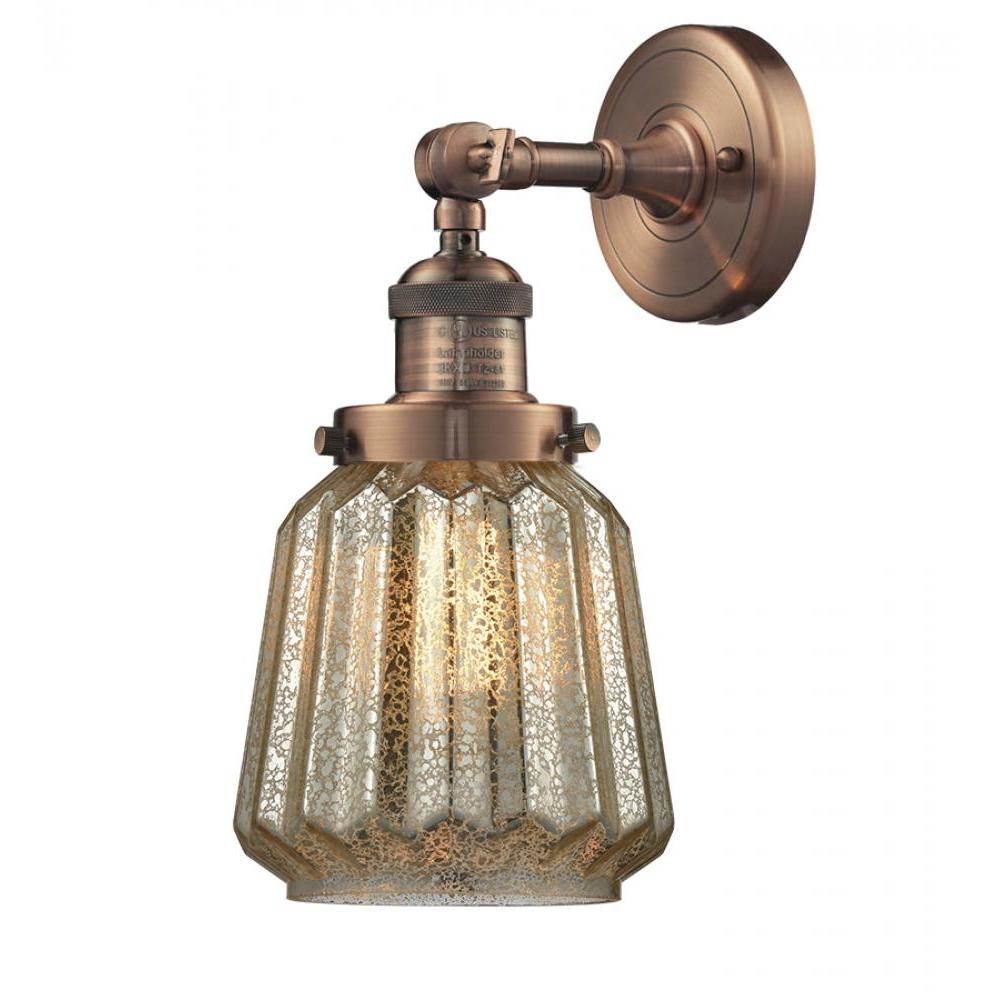 Chatham - 1 Light - 7 inch - Antique Copper - Adjustable Sconce