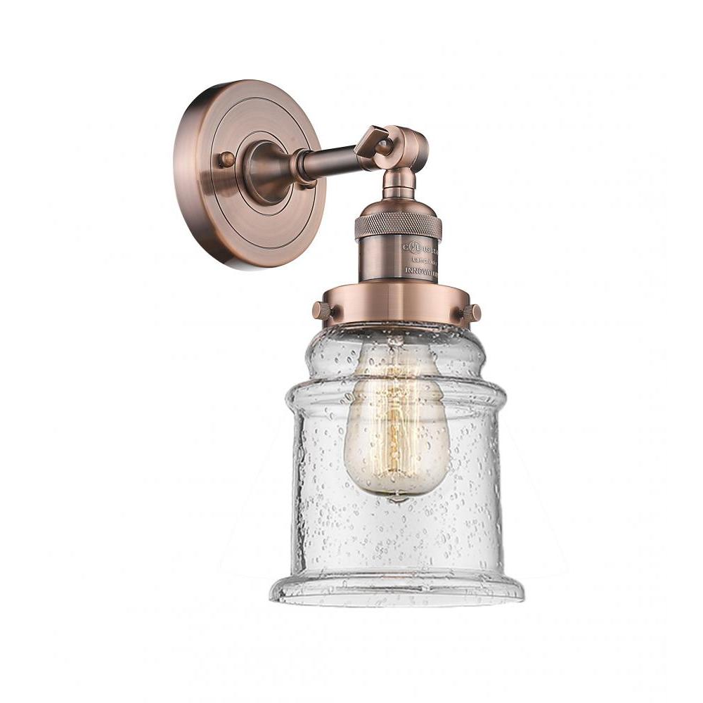 Canton - 1 Light - 7 inch - Antique Copper - Adjustable Sconce