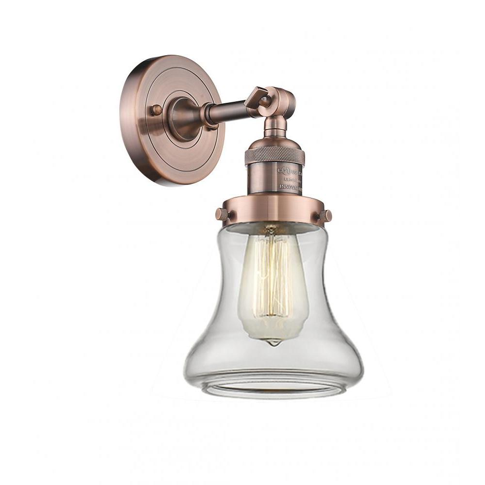 Bellmont - 1 Light - 7 inch - Antique Copper - Adjustable Sconce
