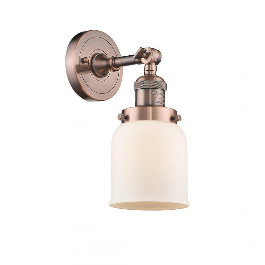 Bell - 1 Light - 5 inch - Antique Copper - Adjustable Sconce