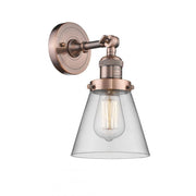 Cone - 1 Light - 6 inch - Antique Copper - Adjustable Sconce