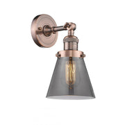 Cone - 1 Light - 6 inch - Antique Copper - Adjustable Sconce