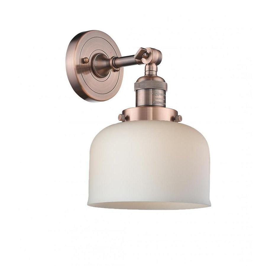Bell - 1 Light - 8 inch - Antique Copper - Adjustable Sconce