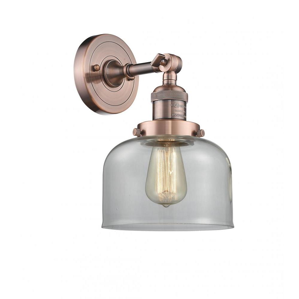 Bell - 1 Light - 8 inch - Antique Copper - Adjustable Sconce